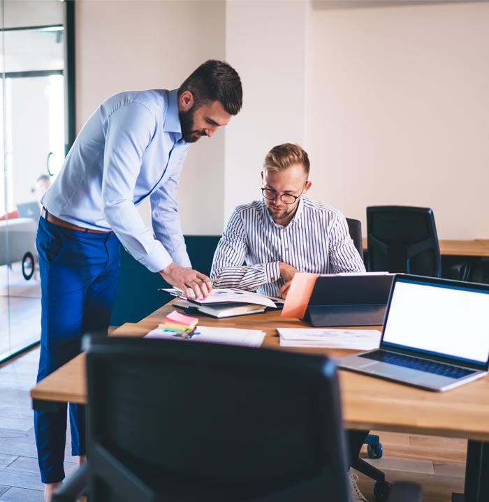 IT techs planning strategic IT strategies